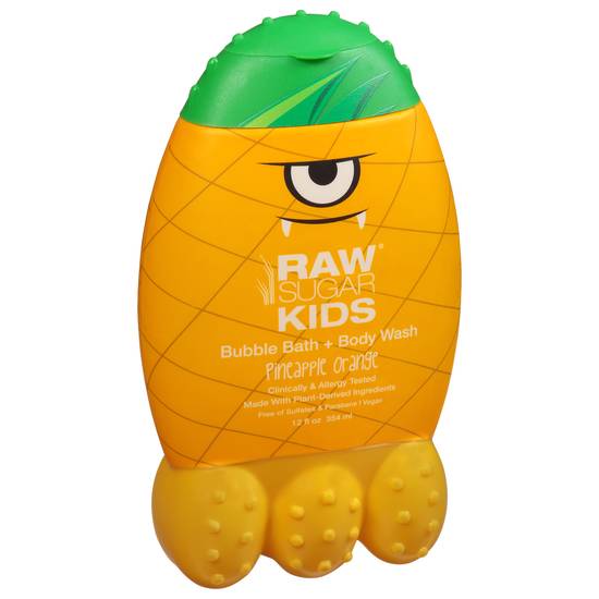 Raw Sugar Kids Pineapple Orange Bubble Bath + Body Wash