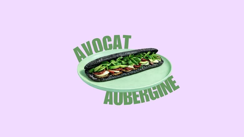 LE SUPRÊME VÉGÉ (Sauce Pesto Maison, Avocat, Aubergine Grillée, Tomate confite, Mozzarella, Mâche)