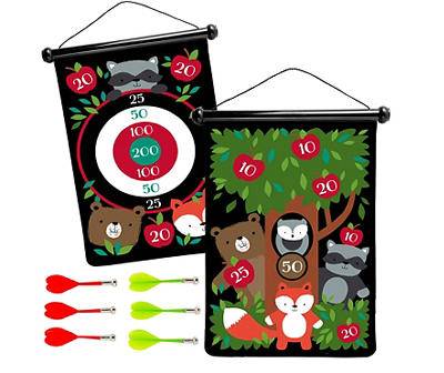 Woodland Double-Sided Magnetic Canvas Target Darts Game