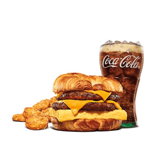 Double Sausage, Egg & Cheese Croissan'wich® Combo