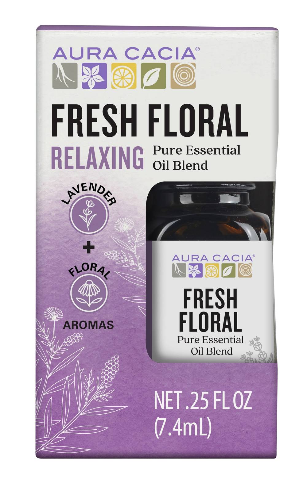 Aura Cacia Fresh Pure Essential Oil Blend Aroma (lavender floral)