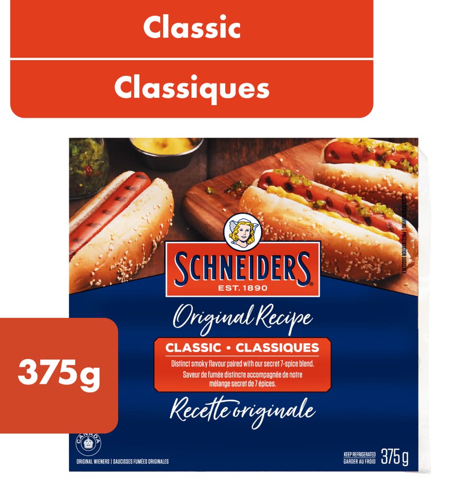 Schneiders Original Recipe Classic Wieners (375 g)