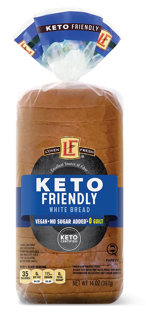 L'oven Fresh Vegan Keto Friendly White Bread (14 oz)