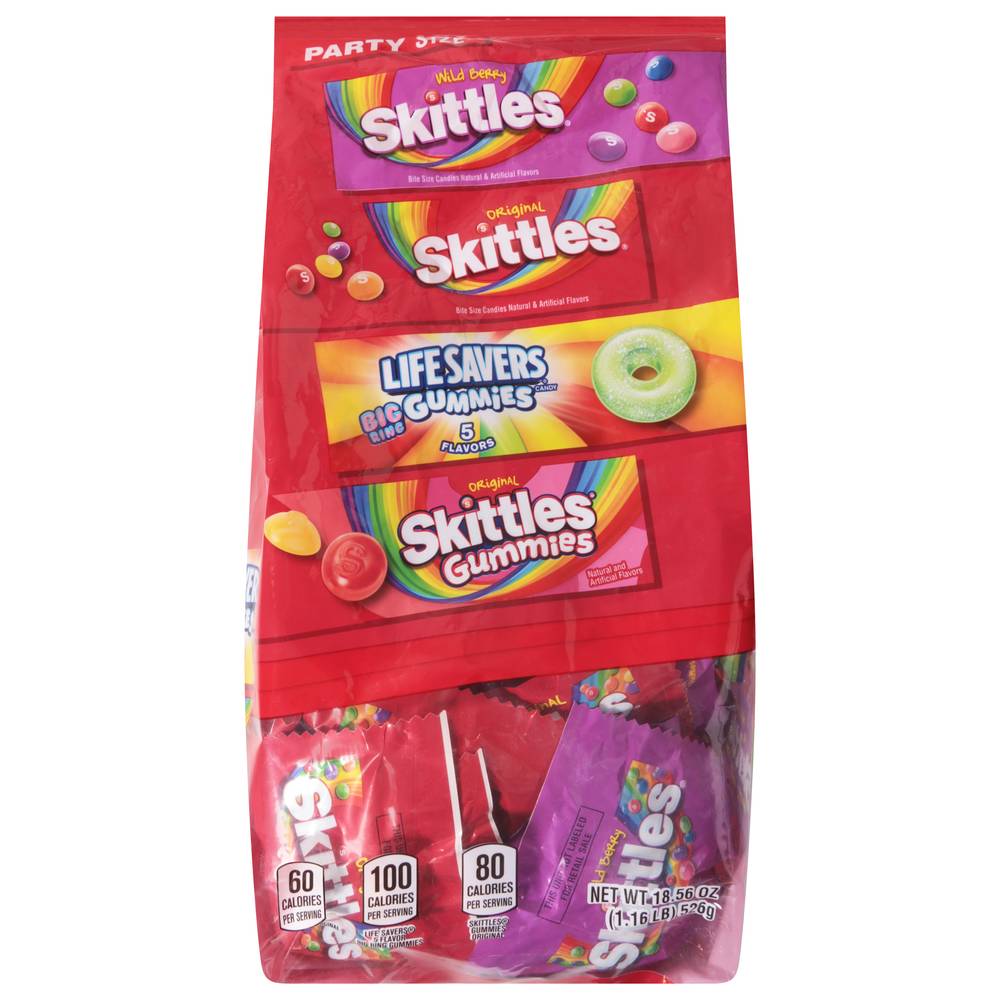 Skittles Life Savers Gummies Candy Variety pack, Assorted (18.56 oz)