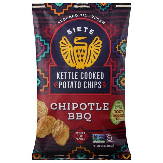 Siete Chipotle Bbq Kettle Cooked Potato Chips