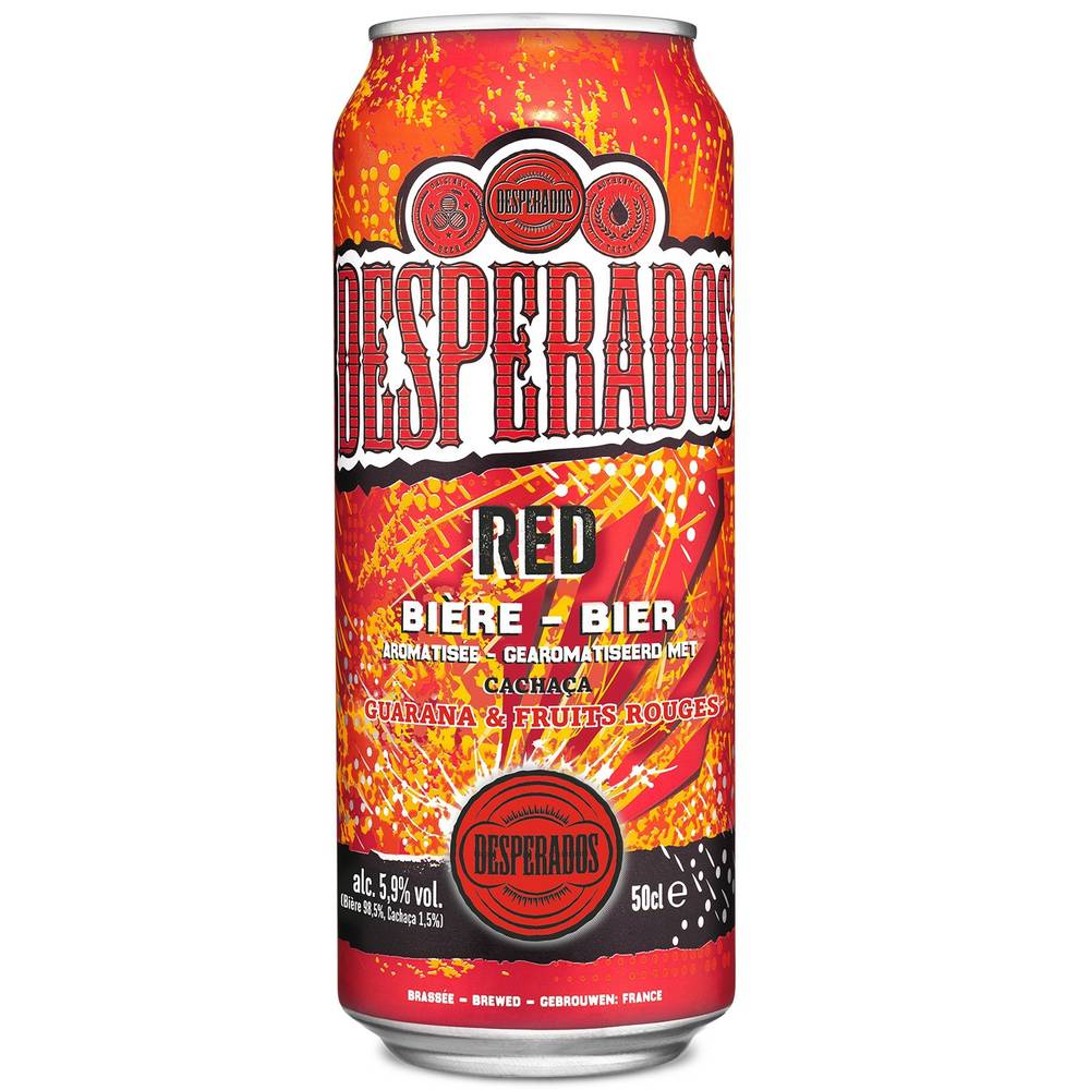 Desperados - Bière aromatisée cachaça guarana fruits rouges (500ml)