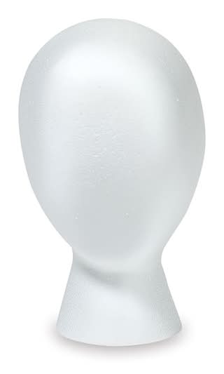 Ashland Foam Faceless Head, White
