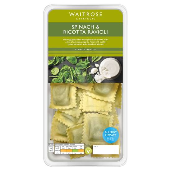 Waitrose & Partners Spinach & Ricotta Ravioli