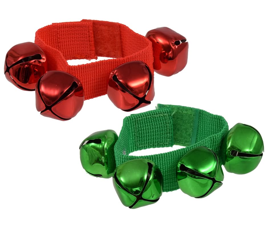 Christmas House Adjustable Velcro Jingle Bells Bracelet