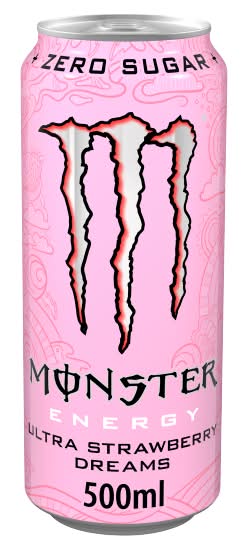 Monster Energy Ultra Strawberry Dreams, Zero Sugar Energy Drink (500ml)