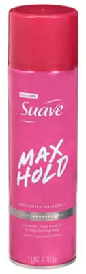 Suave Hair Spray Max Hold Ae Unscented, 11Fz - 11 Fz