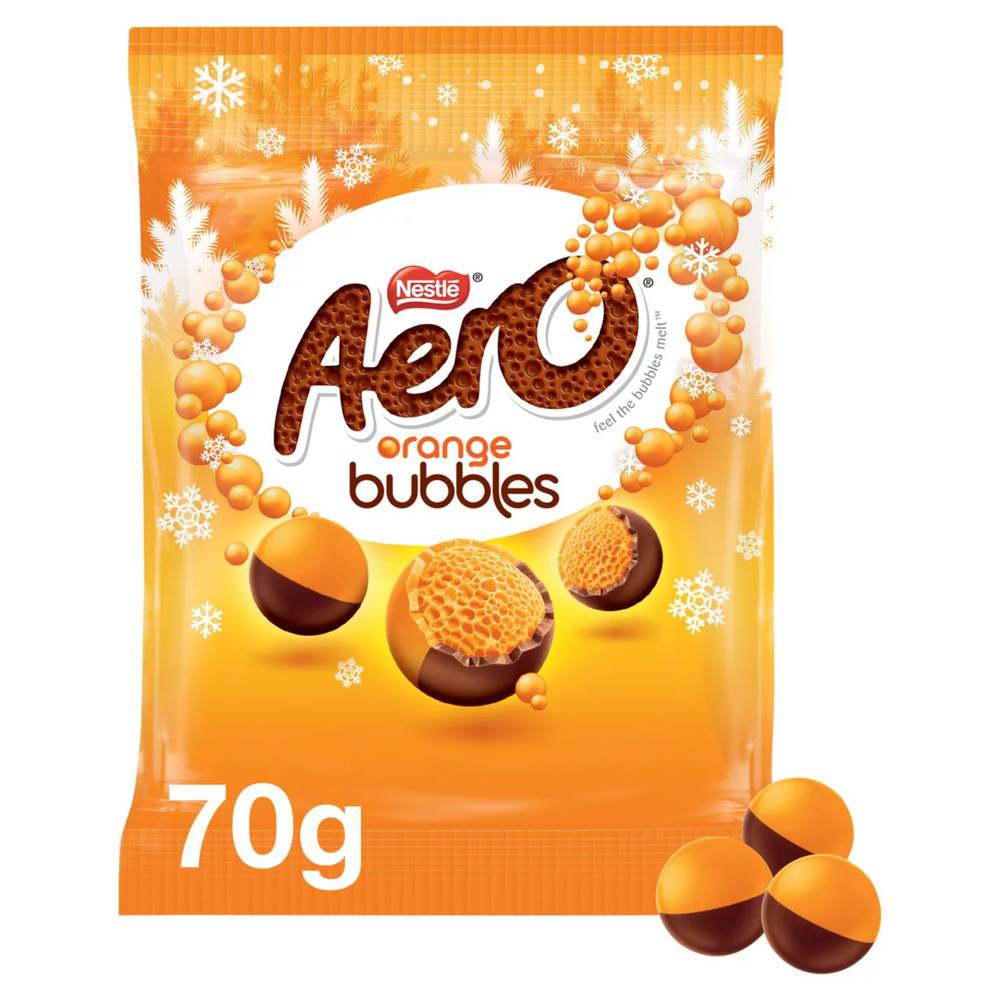 Aero Orange, Bubbles Milk Chocolate Sharing Bag (70g)