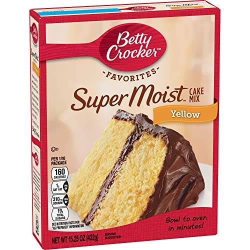 Betty Crocker Baking Mix  Super Moist Cake Mix  Yellow