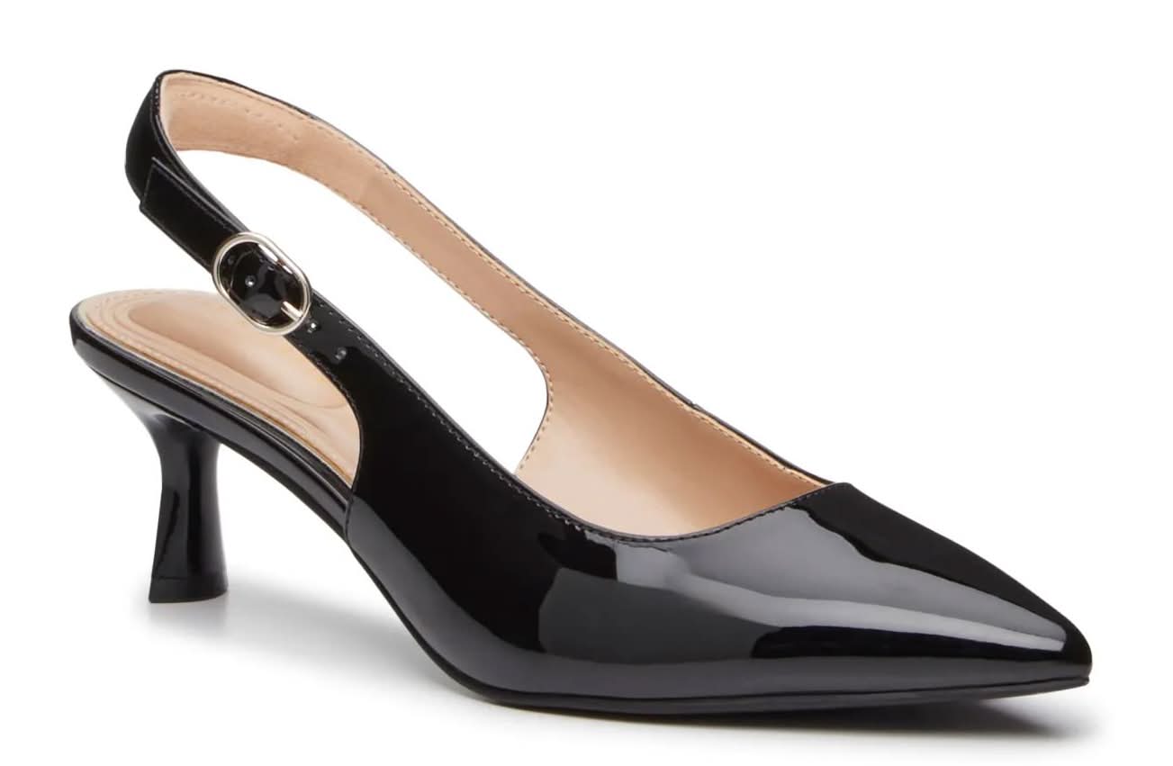 Kelly & Katie Jamet Pump (Black Patent Synthetic Medium - 7)