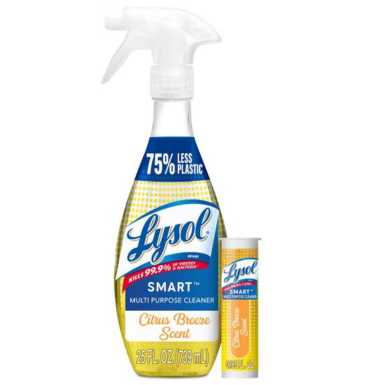 Lysol SMART Multi-Purpose Cleaner Refill Starter Kit, Citrus Breeze Scent