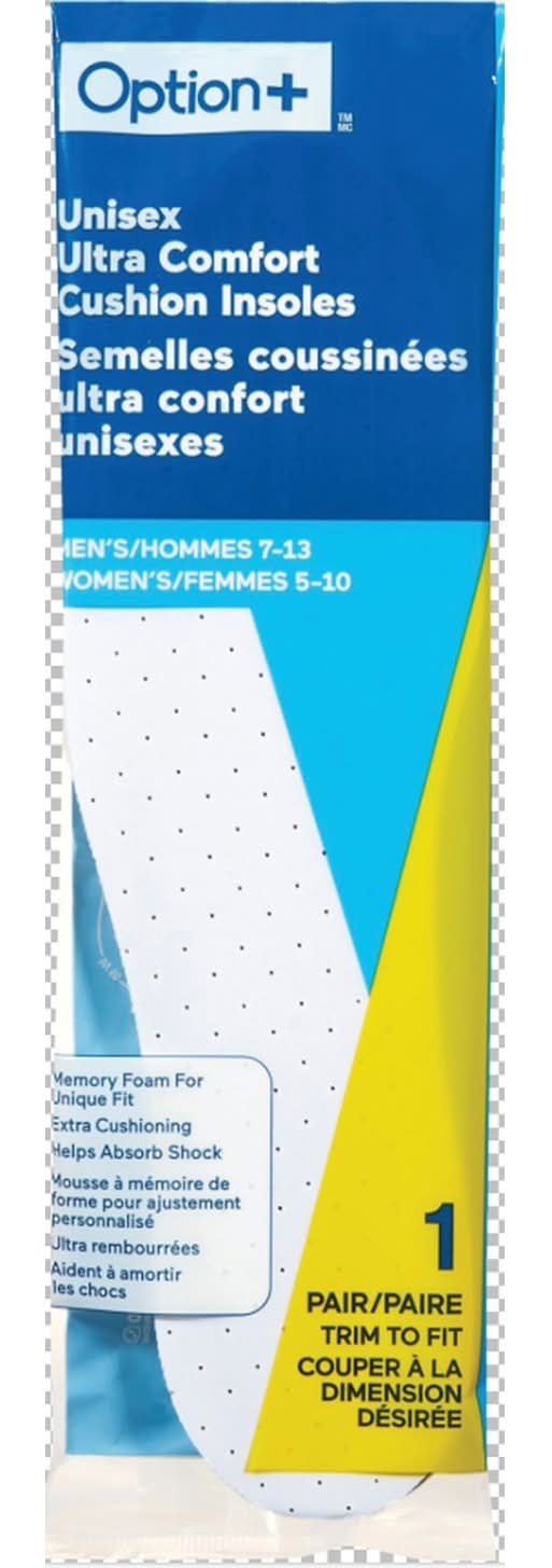 Option+ Insole Cmfrt Unisex 1 Pr