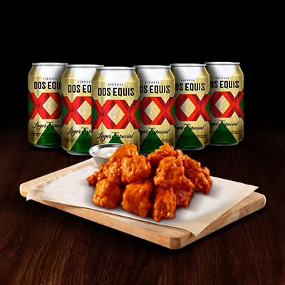 Combo Boneless 20 pzs + 6 Cervezas
