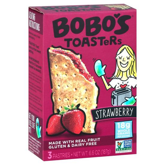 Strawberry Toasters Bobos 6.6 oz