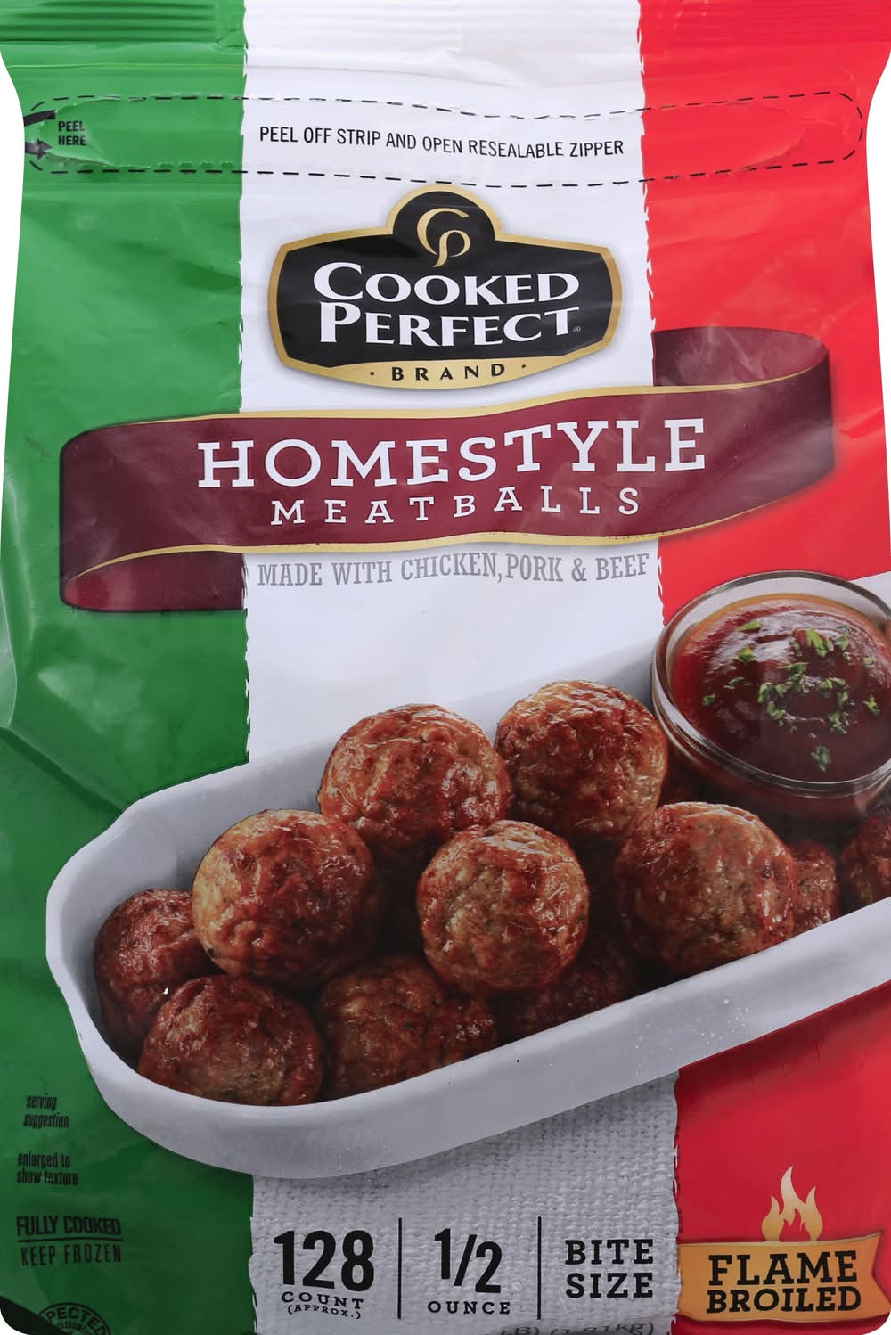 Cooked Perfect Homestyle Meatballs (4 lbs, 128 ct)