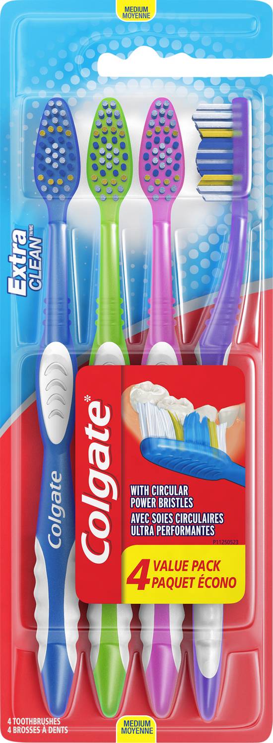 Colgate Extra Clean Toothbrush (4 ct)