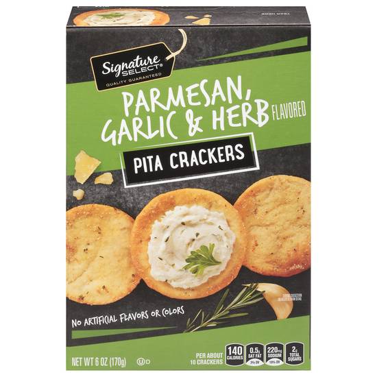 Signature Select Crackers Pita Parmsn Garlic Herb (6 oz)