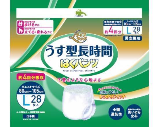 くらしリズムはくパンツうす型長時間Ｌ２８枚:4582451672631