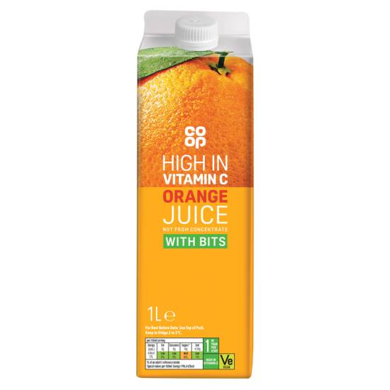 Co-Op Orange Juice With Bits 1 Litre