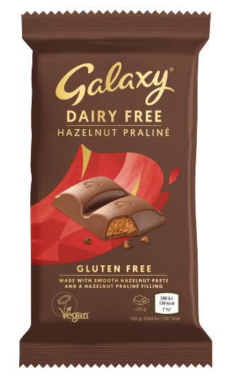 Galaxy Dairy Free Hazelnut Praline (100g)