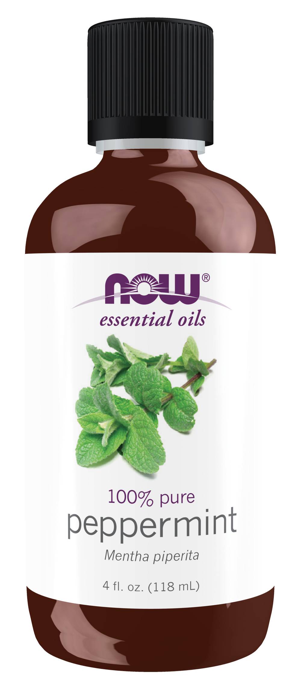 NOW Essential Oils 100% Pure, Peppermint (4 fl oz)