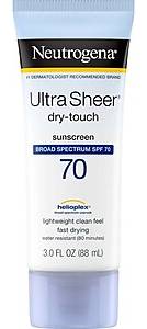 Neutrogena Ultra Sheer Sunscreen Lotion, SPF 70, 3 oz. (68770)
