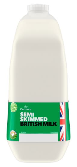 Morrisons Semi Skimmed British Milk (3.4L)