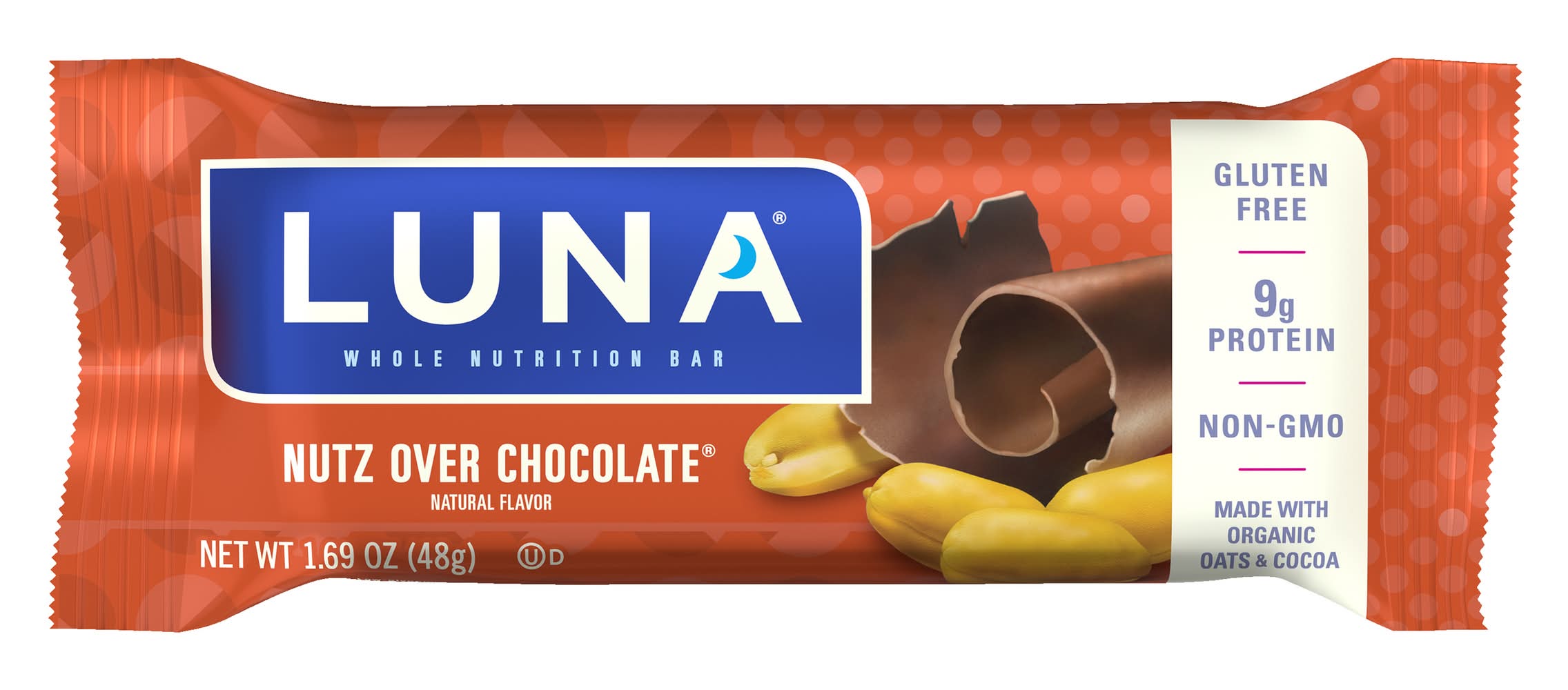 Clif Bar Luna Nuts Over Chocolate (15 ct, 1.69 oz)
