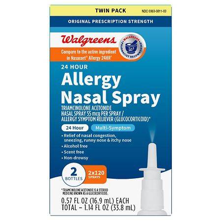 Walgreens Allergy Nasal Spray (1.14 fl oz, 2 ct)