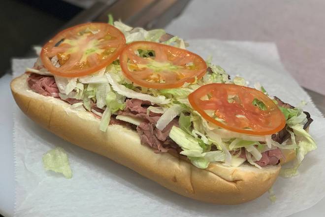 Order Roast Beef Sub food online from SUBKING store, Palmetto Bay on bringmethat.com