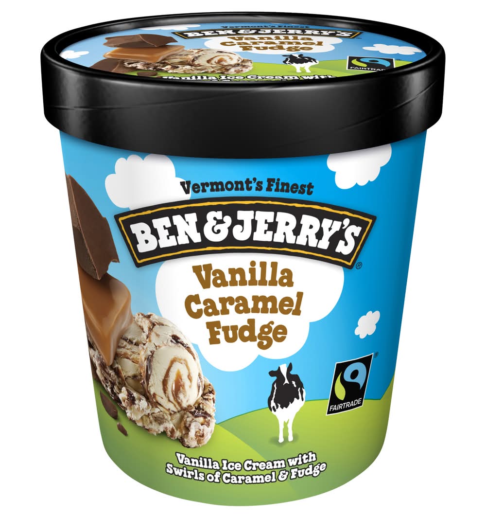 Ben & Jerry's Ice Cream, Vanilla Caramel Fudge (16 oz)