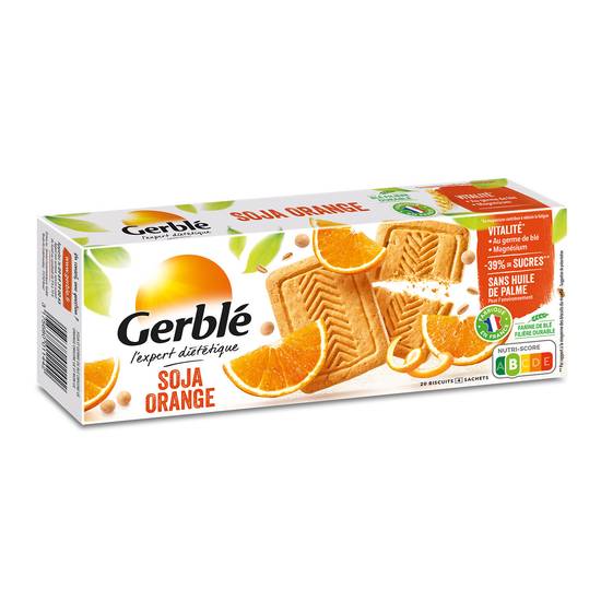 Gerblé - Biscuits au soja et à l'orange (20 pièces)