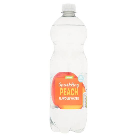 ASDA No Added Sugar Peach Sparkling Water 1l