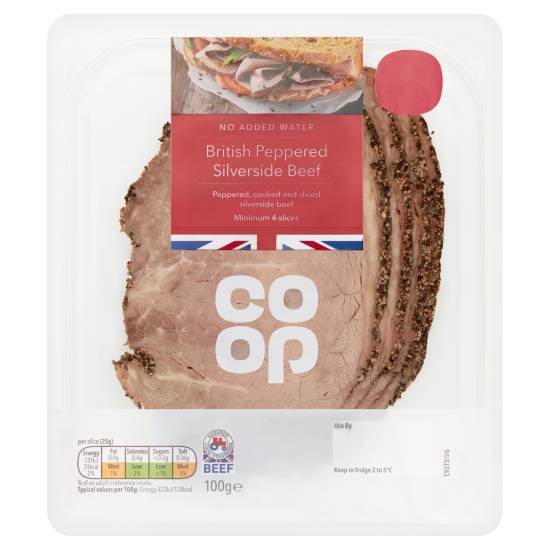 Co-op British Peppered Silverside Beef (100g)