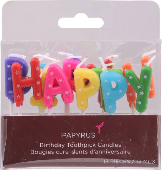 Papyrus Birthday Toothpick Candles (13 candles)