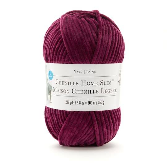 Chenille Home Slim Solid Yarn By Loops & Threads