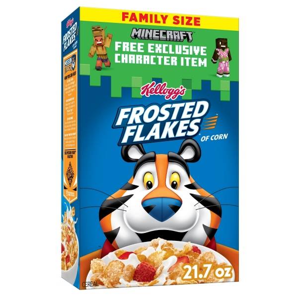 Kellogg's Frosted Flakes Cold Breakfast Cereal, Original, 17.3oz, 1 Box