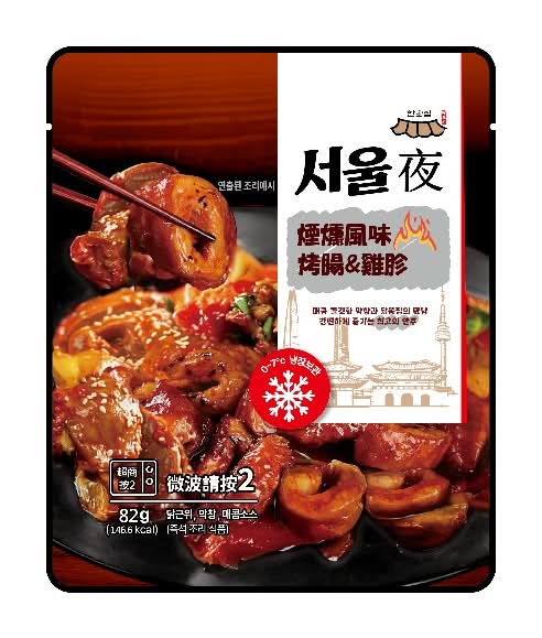 首爾夜-韓式煙燻風味烤腸雞胗 <82g克 x 1 x 1PC包>