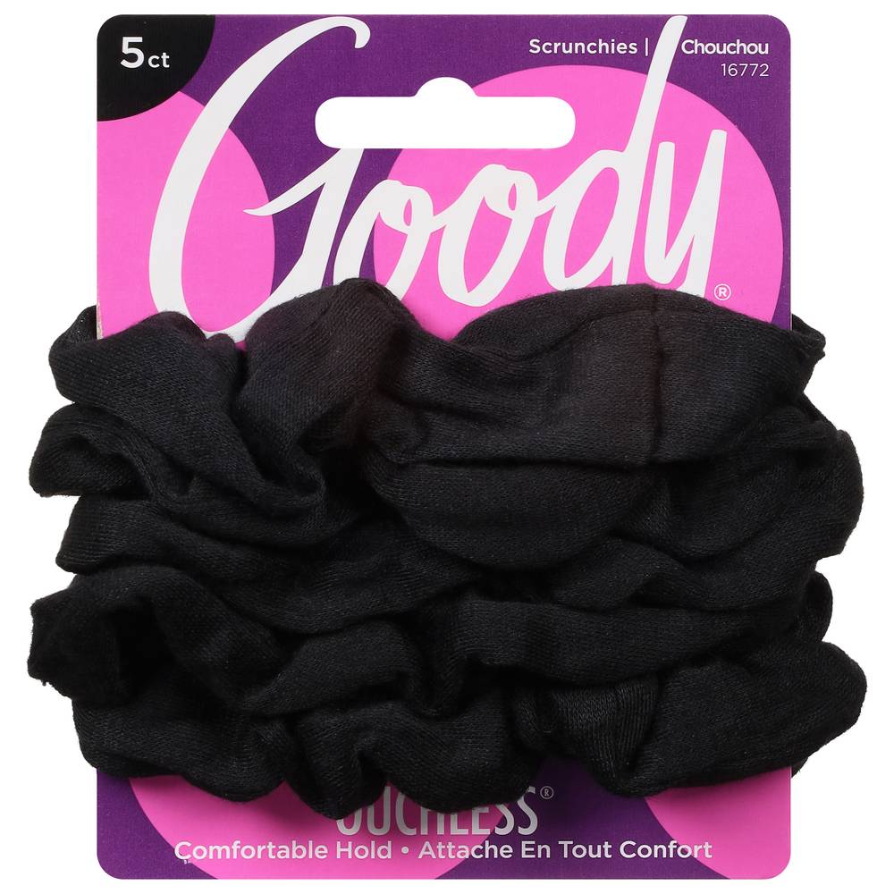 Goody Ouchless Black Medium Scrunchie (5 ct)