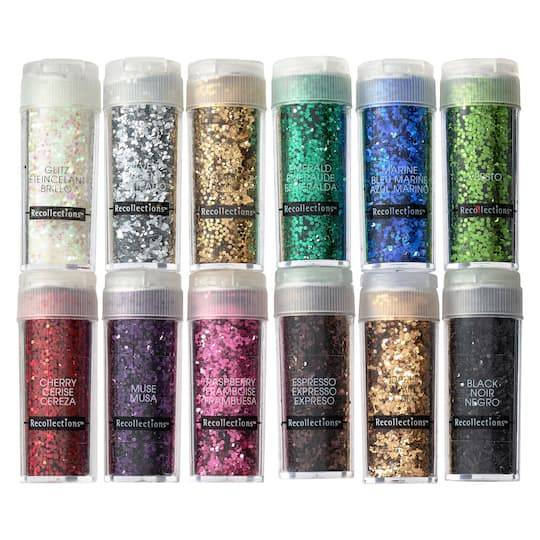 Recollections Chunky Glitter Set, Multicolor (3.6 oz, 12 ct)