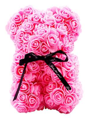 Always and Forever Rose Flower Bear (9 inches/pink)