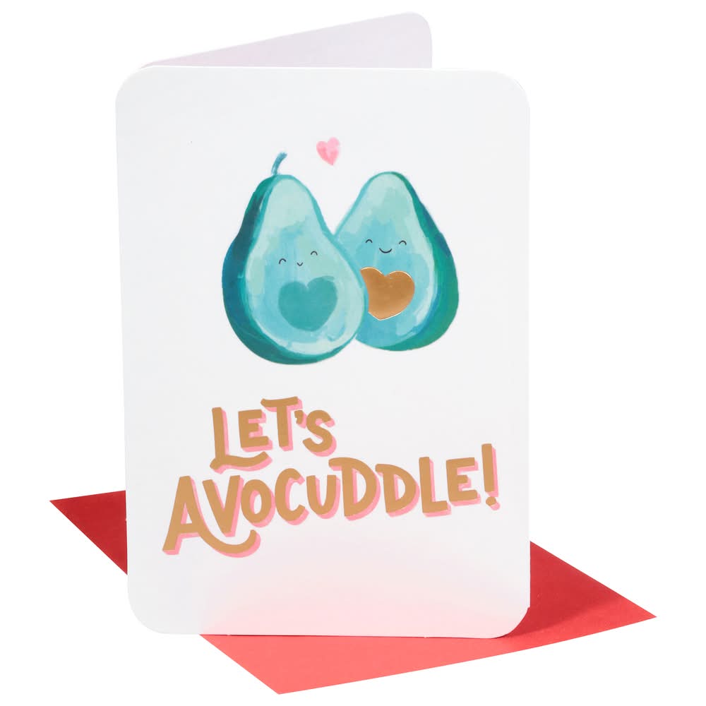 American Greetings Let's Avocuddle Valentine's Day Card Greeting Card S73