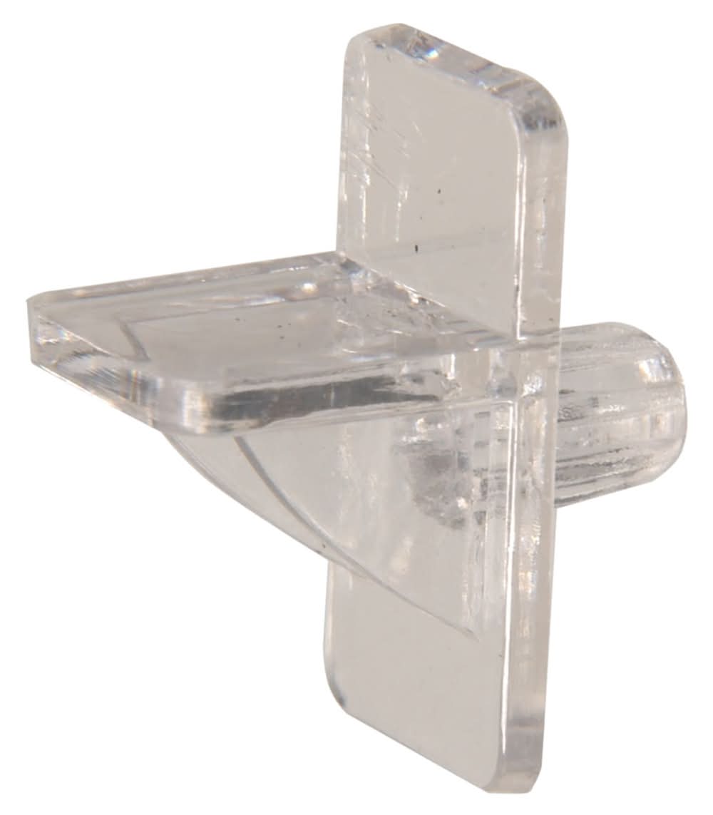 Hillman 0.5-in L x 0.25-in W x 0.25-in D Clear Shelf pins 8 -Pack