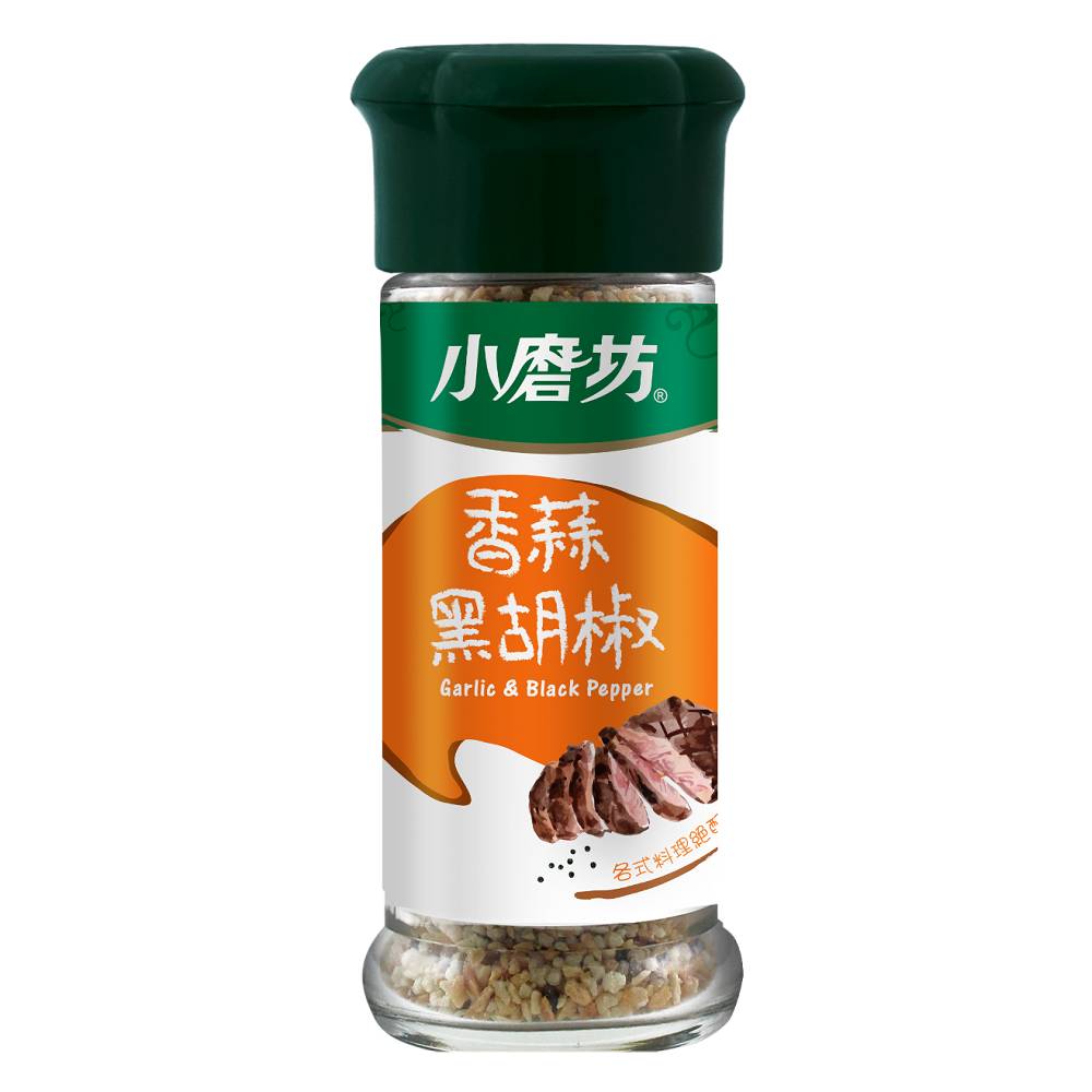 小磨坊香蒜黑胡椒調味料27g <27g克 x 1 x 1Bottle瓶>