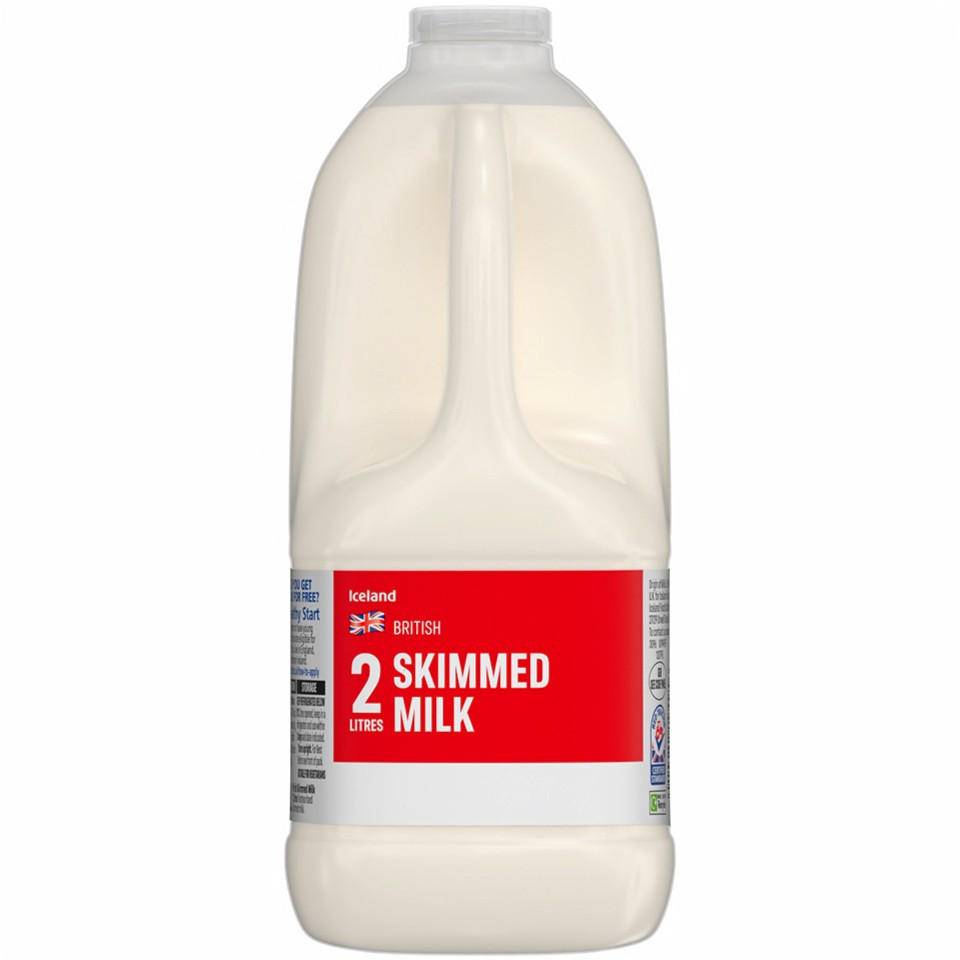 Iceland Skimmed British Milk (2 L)