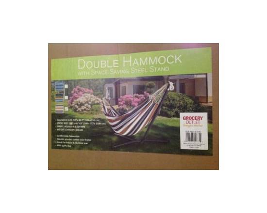 Ns · Double Hammock with Steel Stand (1 ct)